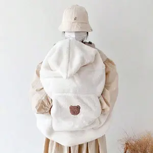 Baby Carrier Cape Blanket, Soft Plush Warm Cloak, Multifunctional Fleece Wrap, Windproof Cold Protection, Perfect Gift for Babies