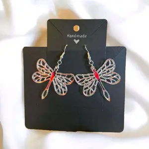 1) Iridescent Dragonfly Earrings
