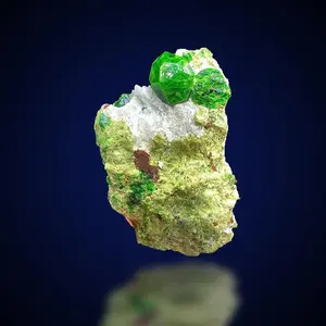 Natural Green dermantoid garnet crystals , 84.41 gram