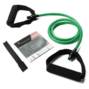 Resistance Bands with Handles and Door Anchor, Gym Resistance Tubes for Strength Training, Exercise Bands for Working Out, Physical Therapy, Home Workouts, Pilates