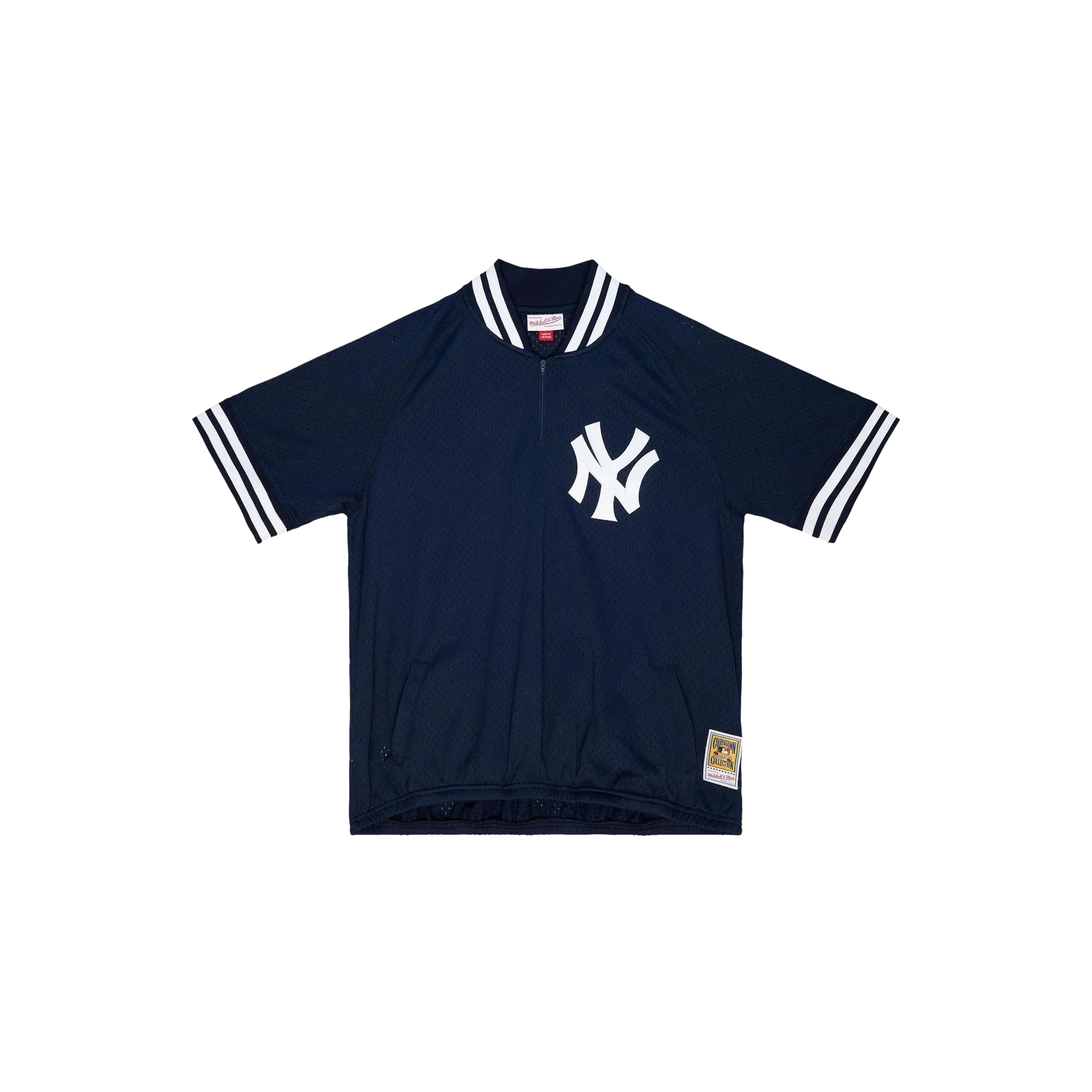 MLB Authentic Batting Practice 1/4 Zip Jersey "1988 New York Yankees – Navy" ABQZ3002 NYY88PPPNAVY