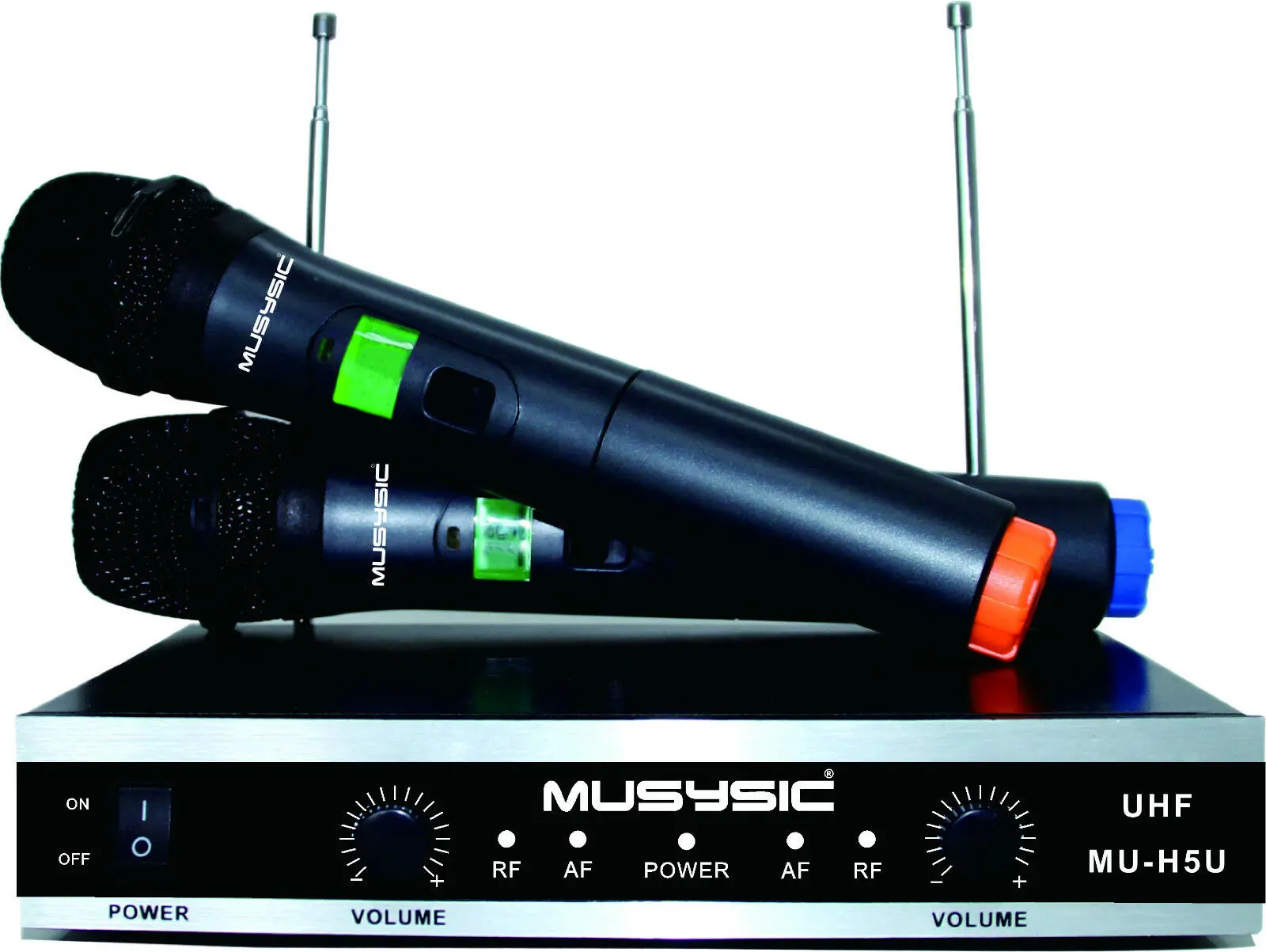 Professional Dual Channel UHF Wireless Handheld Microphone System MU-H5U