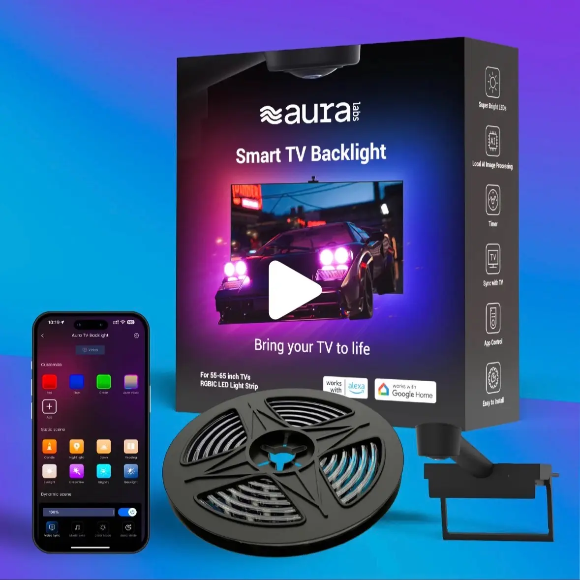 Aura Smart TV Lights - Enhance Your Home Entertainment Experience
