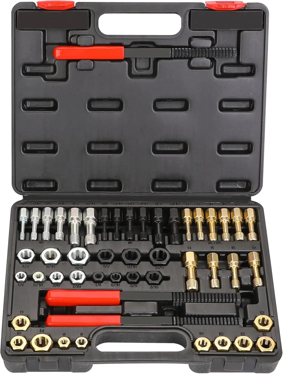 49- Thread Chaser Set, UNC UNF & Metric Thread Restorer Tool, Thread Cleaner Rethreading Master Kit