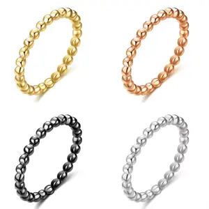 2mm Thin Plain Silver Gold Plated Stainless Steel Wedding Ring Band R61