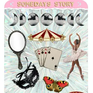 Shining Just For You - Somedays Story Vinyl Sticker Sheets - Aesthetic, Laminated, &durable journaling accent
