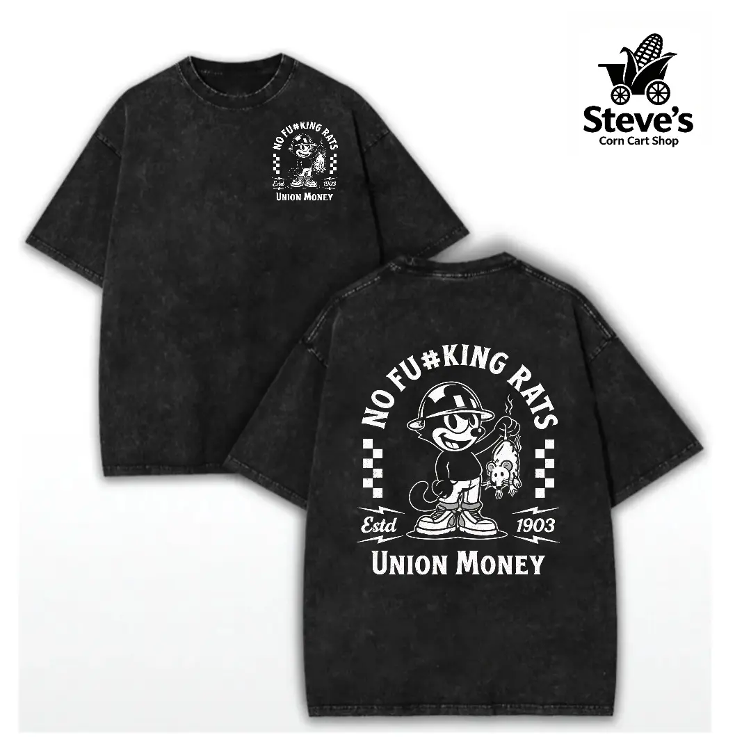 washed cotton, NO FU # KING RATS – UNION MONEY