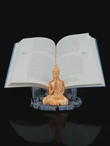 3D Printed Buddha Book Stand – “Base of Enlightenment” Spiritual Book Holder for Desk, Altar or Nightstand (Approx. 17 x 17 x 12 cm)