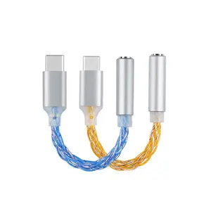 JCALLY JM6 USB-C to 3.5mm DAC Amp Adapter, CX31993 Hi-Res Audio Chip, 32Bit/384kHz PCM, 117dB SNR, 5N OFC Silver-Plated Cable, Aluminum Shell for Android, iOS, Laptop & Gaming