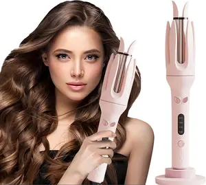 Auto Hair Curler, Automatic Curling Iron with 4 Temperature, 28mm Barrel Rotating Curling Wand Automatic Shut-Off Anti-Scald Fast Heating Hair Styling Tool
