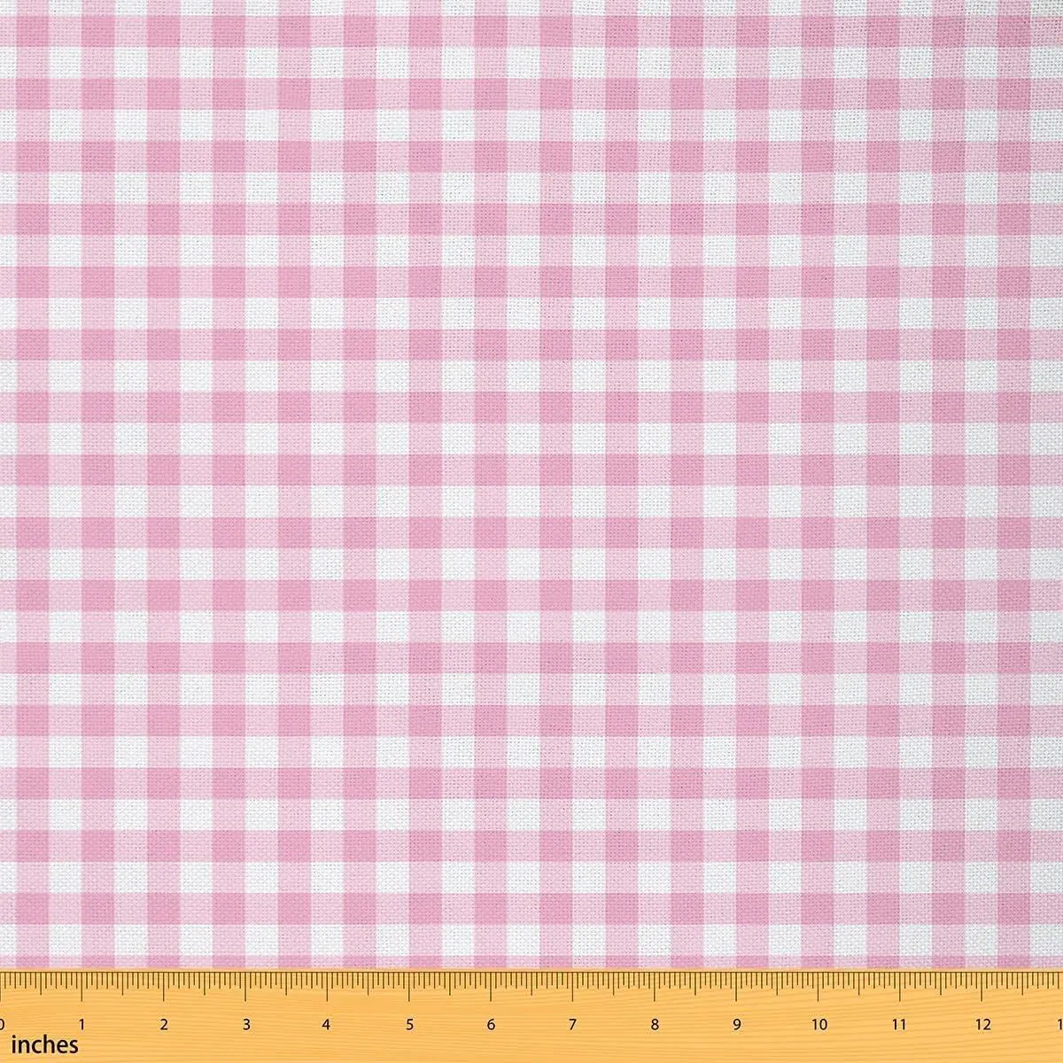 Plaid Fabric Boho Gingham Lines Indoor Outdoor Fabric Grid Checkered Upholstery Soft Fabrics Sewing Lovers Pink White Craft & Hobby Fabrics