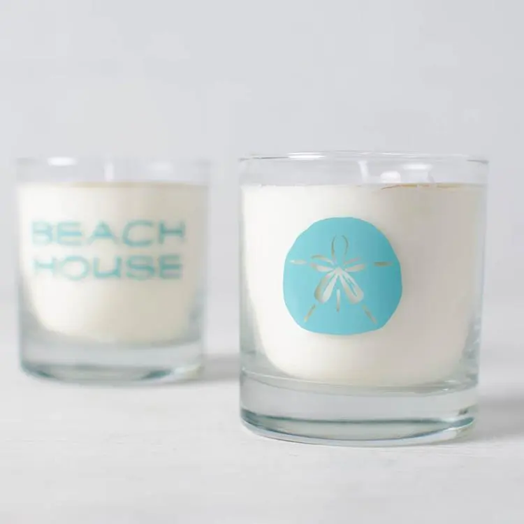 Beach House Sun Tan Lotion Scented Candle - Sand Dollar