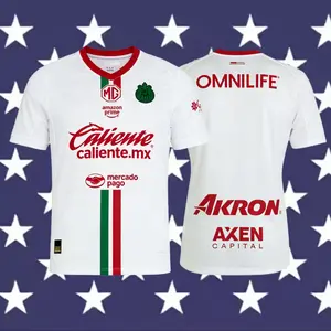 25 26 Chivas de Guadalajara Mexico LIGAMX Away White Short Sleeve Soccer Jersey Fans Version Breathable