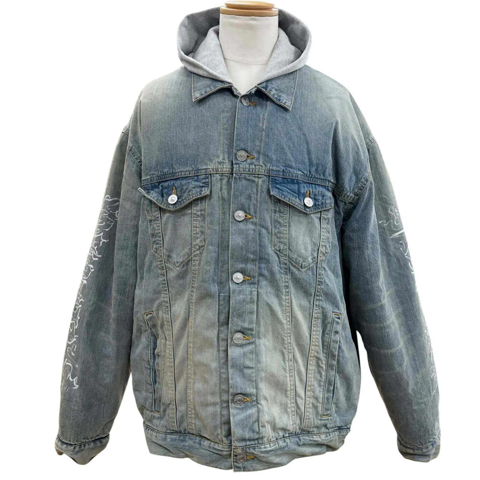 Pre-owned Balenciaga Denim Small Leather Goods Jacket Cotton Jacket