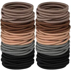 Multy-Colored Hair Ties, 120 PCS Large Elastic Bands, No Damage Ponytail Holders for Thick Hair, Women, Men and Girls