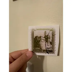 MISPRINT Palestine Olive Stamp Sticker