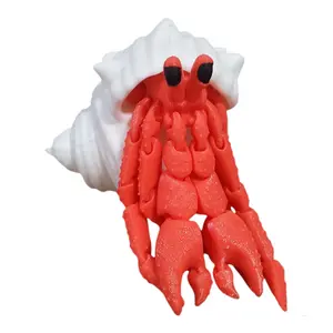 Hermit Crab stress relief cute Fidget Articulated | creative interesting | 3D printed | Models decorations Home Decor | New design