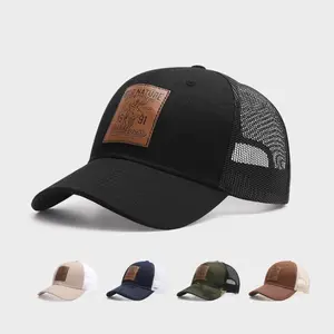 Four Seasons Mesh Baseball Caps Unisex Deer Icon Trucker Cap for Women Men Outdoor Portable Hunting Hiking Fishing Sunscreen Hat