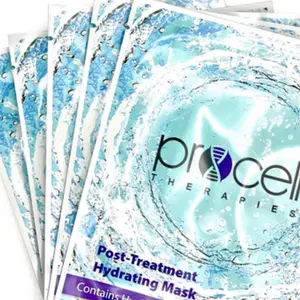 Procell Therapies Hyaluronic Acid 5 Facial Mask Mega Hydration for Post-Treatment Skin Repair Anti-Aging & Healing Ideal for Microchanneling Microdermabrasion Laser Microneedling
