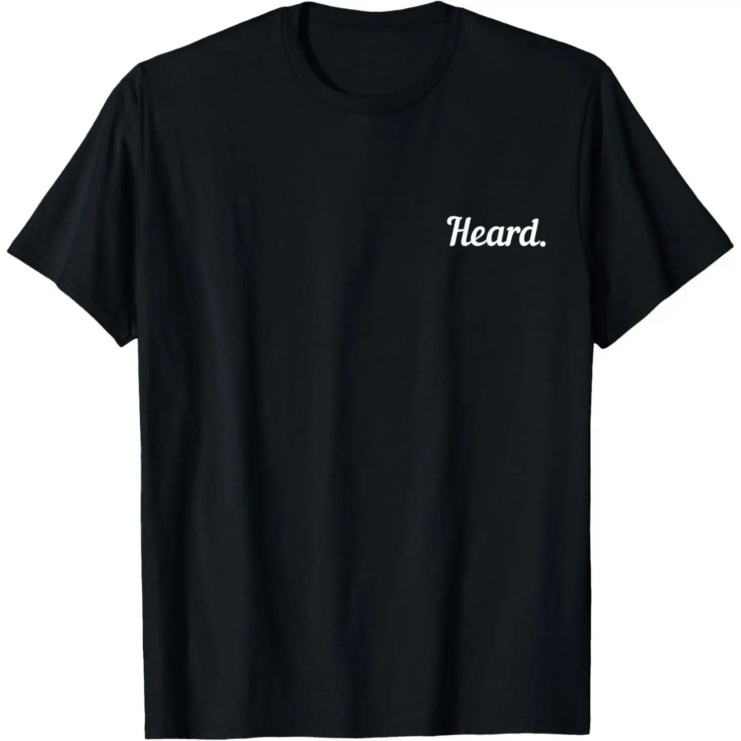 Women's Crewneck Short-Sleeve Simple Print T-Shirt - Heard Chef Restaurant Slang, Culinary School Cooking Themed, Made in USA, Shortsleeve