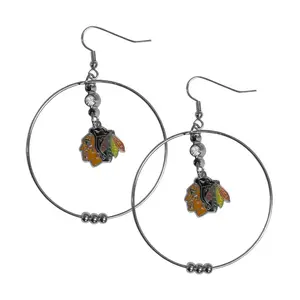 Siskiyou Sports NHL 2 Inch Hoop Earrings