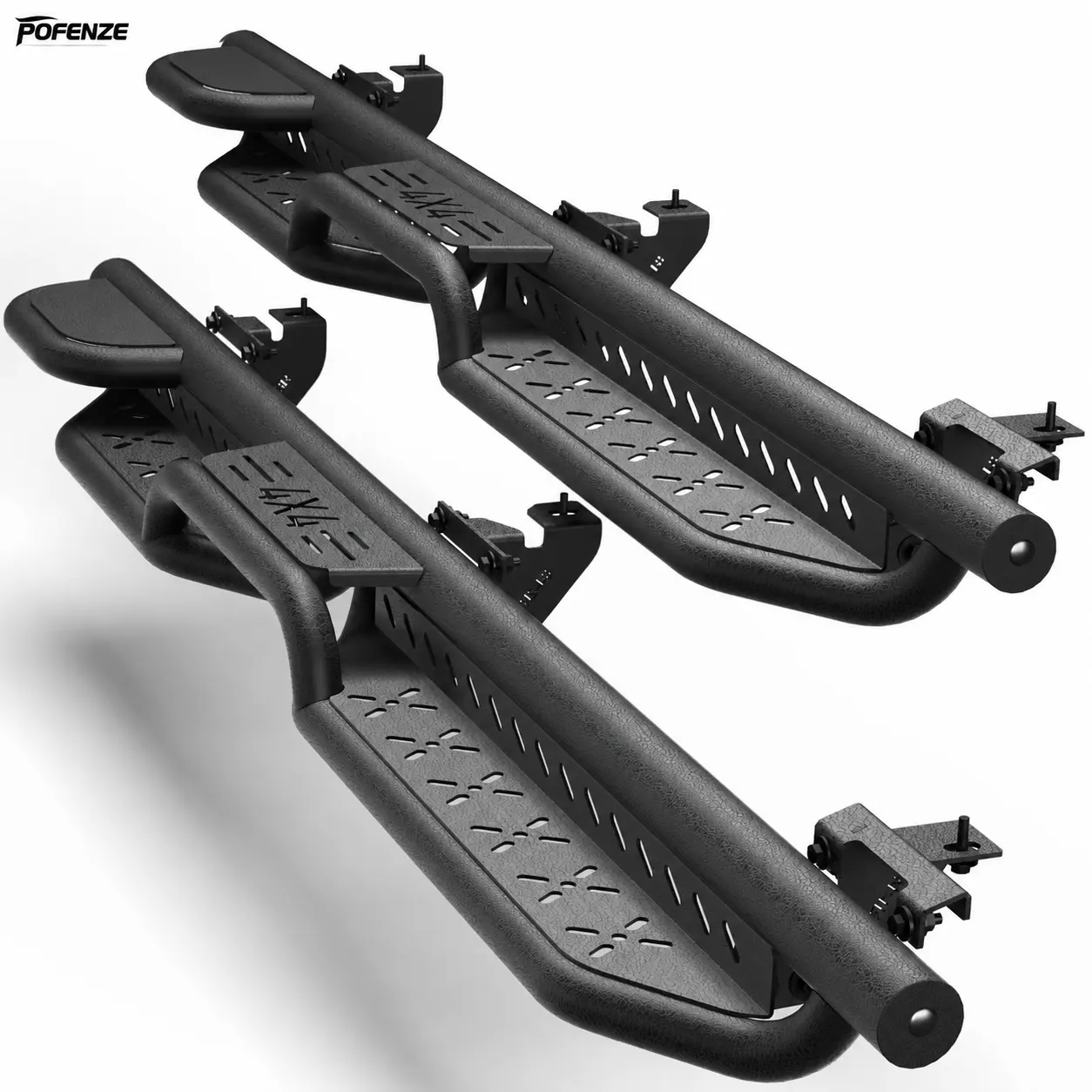 POFENZE Regular Cab Sides Step Running Boards Compatible with 2019-2025 Chevy Silverado & Sierra 1500, 2020-2025 Silverado & Sierra 2500 HD 3500 HD/Standard/Single Cab(Exclude 19 1500 LD), Nerf Bars