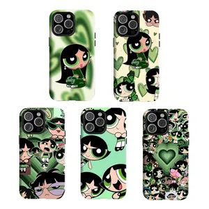 Y-The P0werpuffff Girls Buttercuppp Collage Case,Having good protective properties,for iPhone 16 15 14 13 12 11 17Pro Max,for Samsung S25 S24 S23 S22 Ultra,Protective Cover,give her/him a gift for Christmas and Th