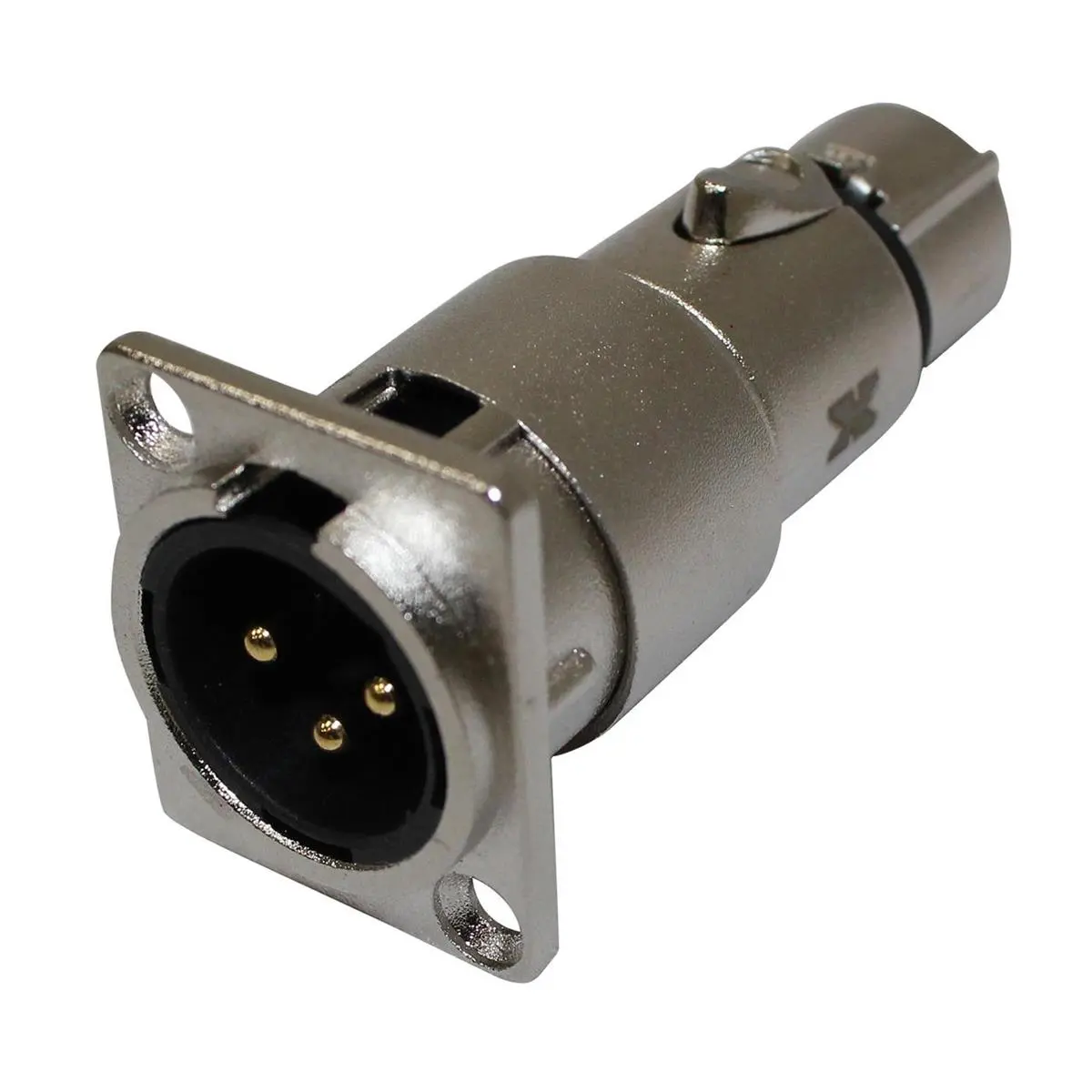 ProX XC-3MDF XLR Male to Female Panel Mount Connector, Musical Instrument Accessories, Mobile Audio Plug Adapter