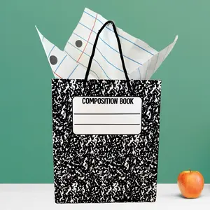 Composition Notebook gift bag with wrapping tissue Teachers Gift School Supplies
