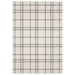 Oriental Weavers Hunter HNT07 Beige Black Casual Machine-Woven Rug