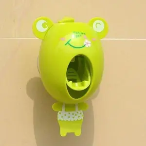 Perssia SmileBuddy™ — Toothpaste Dispenser &amp; Cartoon Toothbrush Holder