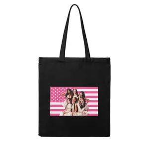 Yartlab Katseye Print Canvas Tote Bag Casual Reusable Single Shoulder Daily Handbag for Fan valentines day gifts Katseye 2026