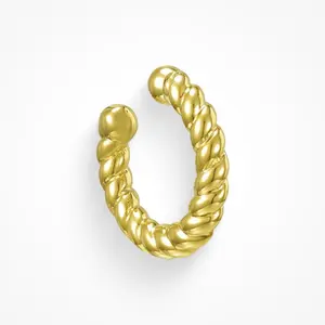 EVRY JEWELS Gold or Silver Plated Women's Hypoallergenic Don't Get it Twisted Ear Cuff