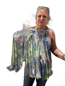 The Eileen Blue Paisley Blouse