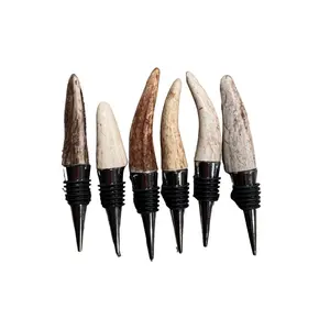 Montana Elk Antler Tip Wine Stopper - Enhance Your Wine Experience with Natural Beauty - Preservation, Utensils