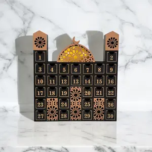 Ramadan Calendar Countdown - Luxurious Wooden Iftar Gift Tracker Eid