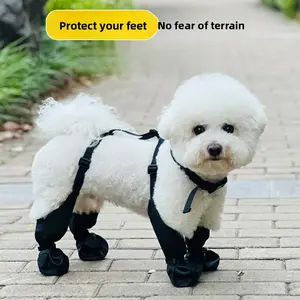 1Set Anti-Shedding Waterproof Pet Rain Boots - Non-Slip & Dirt-Proof, All-Season Universal, Outdoor Dog Booties for Small & Medium Dogs