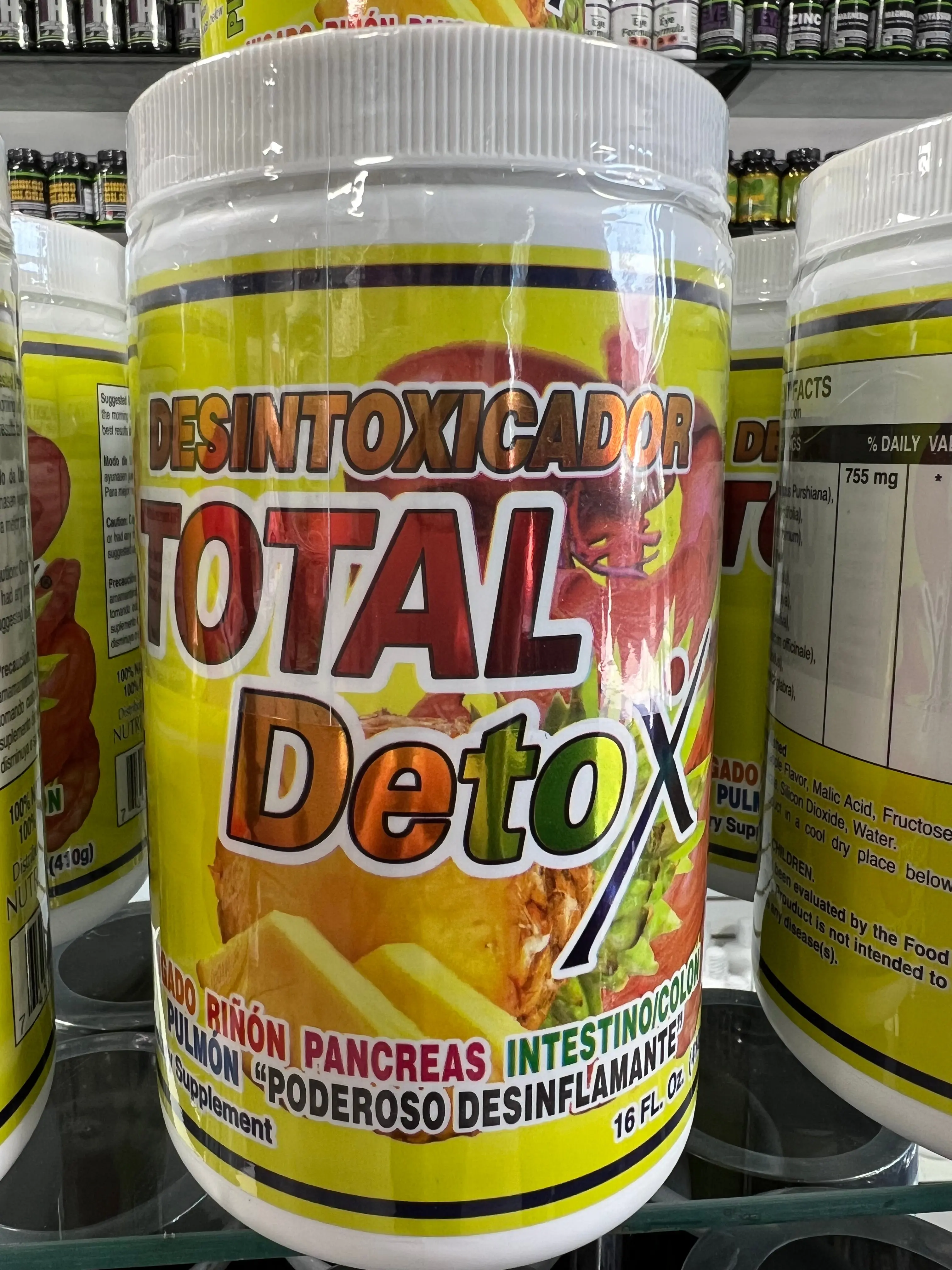 TOTAL DETOX PINAPPLE 16 OZ N&M TOTAL DETOX PINAPPLE 16 OZ N&M