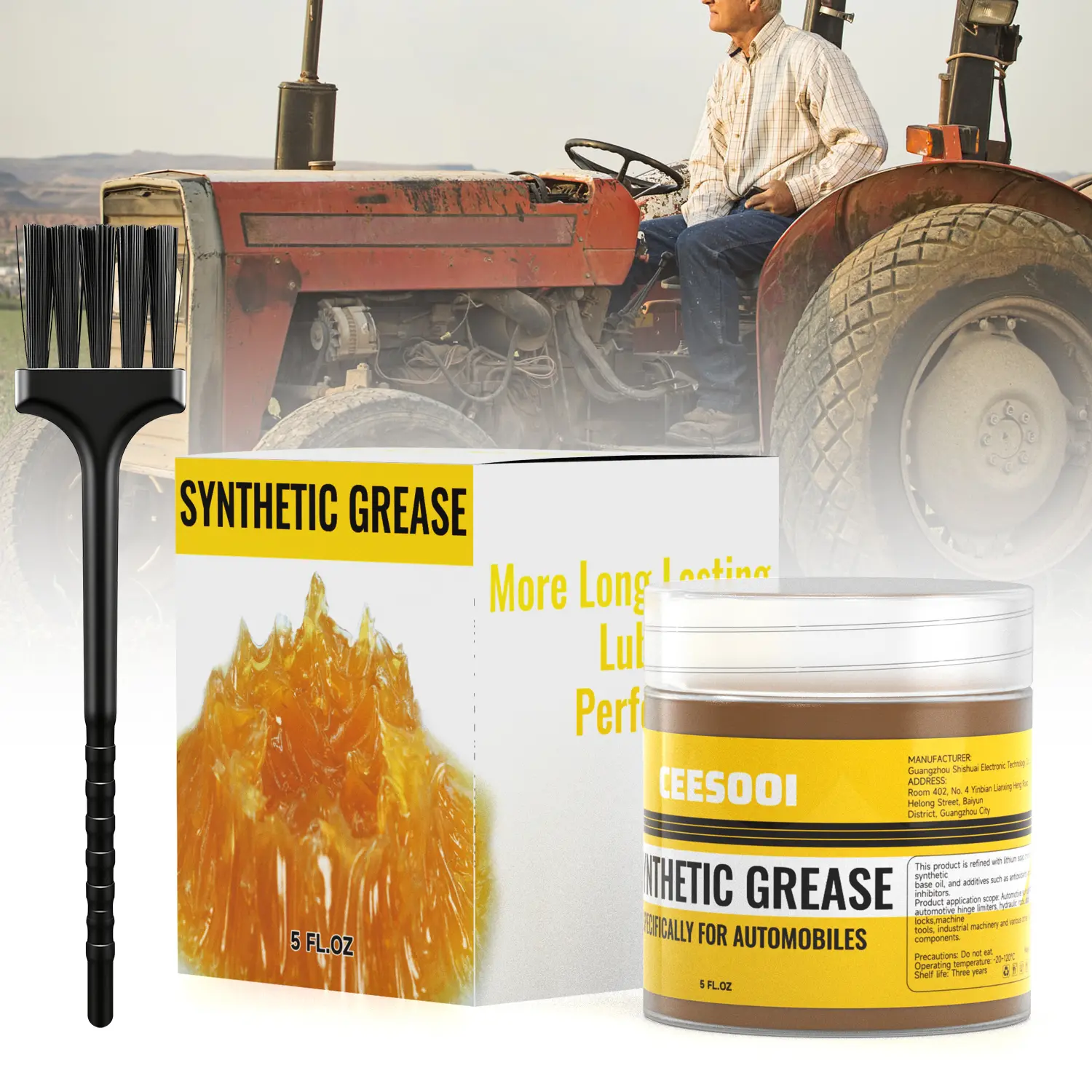 High-performance lubricating oil for car door grease tracks, window chains, squeaky noises, and stuck hinges and gears