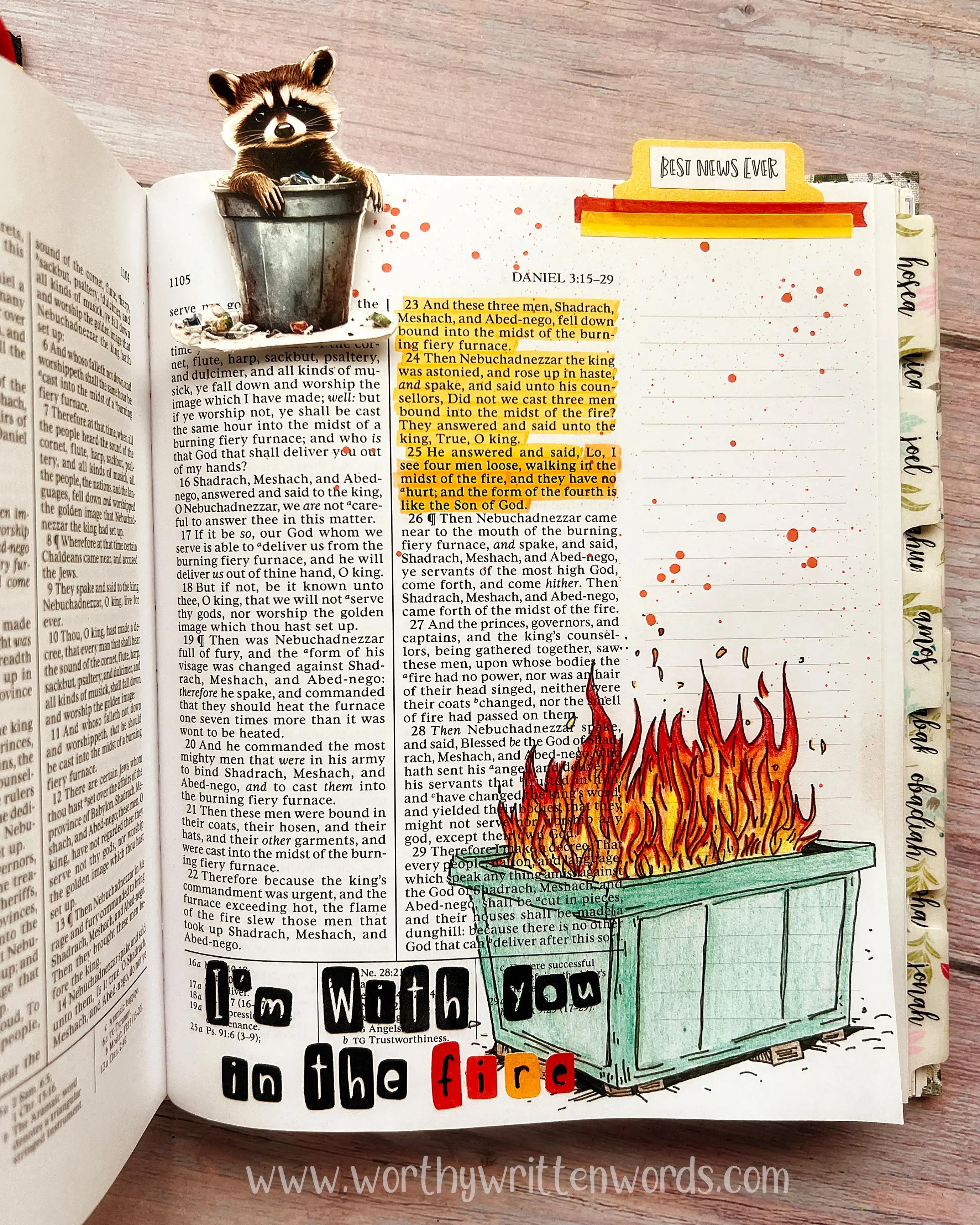 In the Fire Old Testament Bible Journaling Page Kit