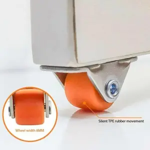 Mini Push Pull Wheels, Silent Directional Casters, Vertical Track Rollers, Micro Furniture Load Bearing Wheels, Plastic Steel Casters