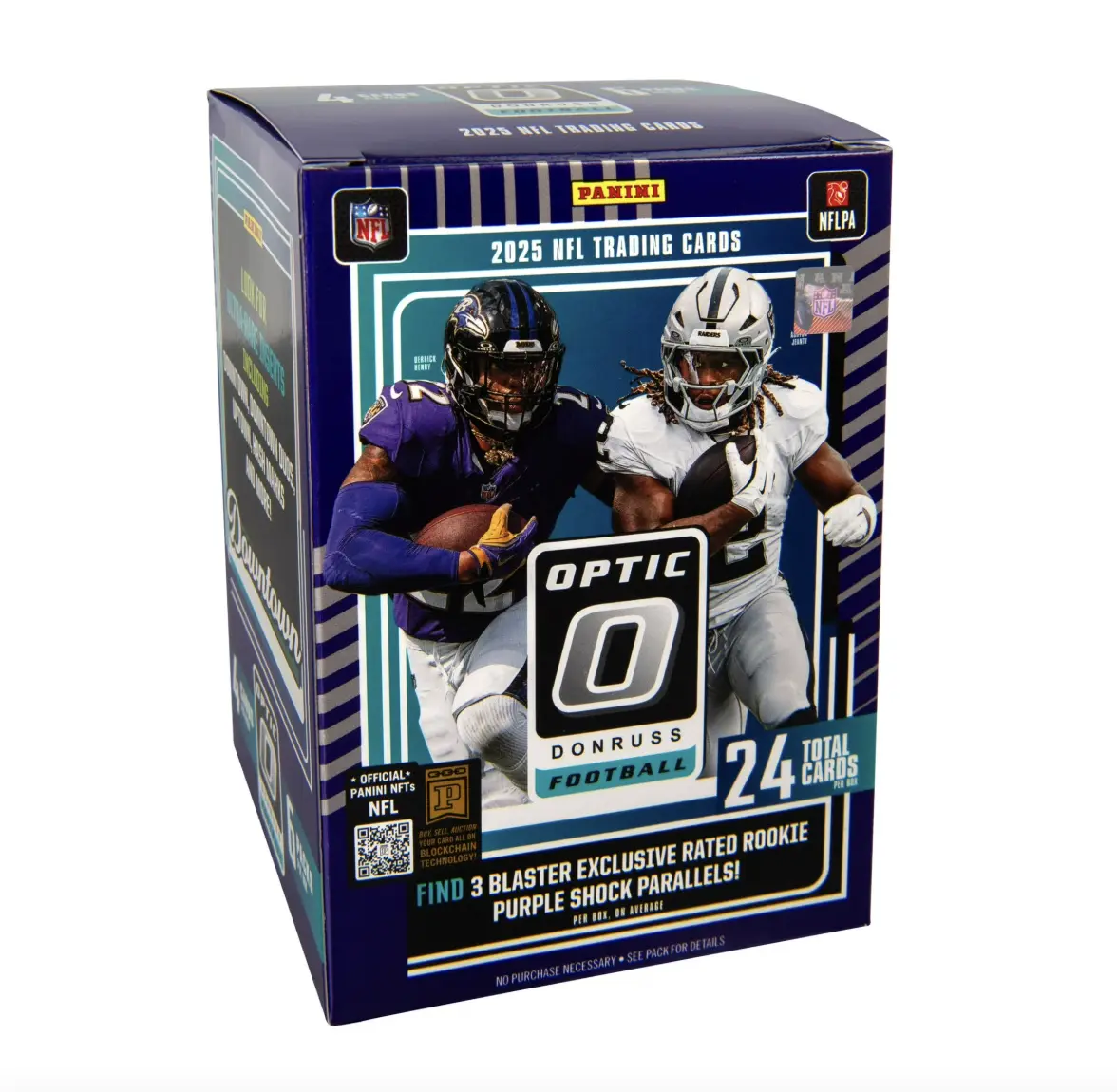 Panini NFL Optic 2025 Blaster Box (Purple Shock Parallels)