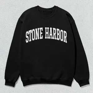Stone Harbor Sweatshirt Collegiate Crewneck Sweater Unisex
