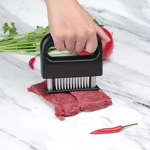 1 piece of stainless steel meat floss! Beef tenderizer needle, tendon cutting knife, household puncture and seasoning tool, kitchen meat loosening tool, tender meat seasoning, shortening cooking time