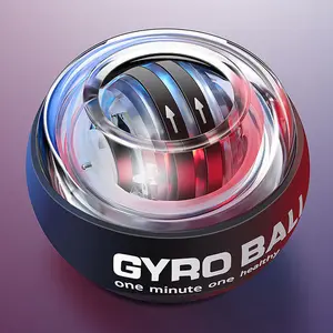 Gyro Hand Grip Ball with LED Lights, Magnetic Wrist Trainer for Forearm Workout, Finger Strengthener & Stress Relief core training