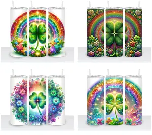 St. Patrick's Day Clovers Choice (2025) 1 - 20oz tumbler with reusable lid & straw