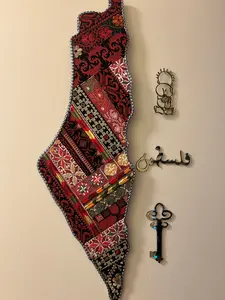 Palestine Map Wall Decor