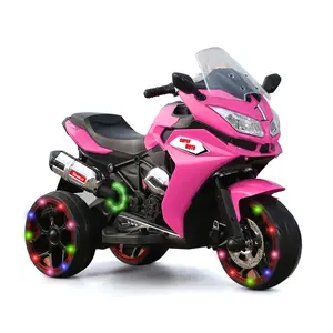 Electric Kids Moped, Glow Electric Toddler Kids Motorcycle Gift for Christmas Day Birthday,Dirtbike for Kids,12V Kids Electric Motorcycle,Children Battery Motor Bikes Rechargeable 3 Wheels Ride on Kids Electric Motorcycle with Light Wheels