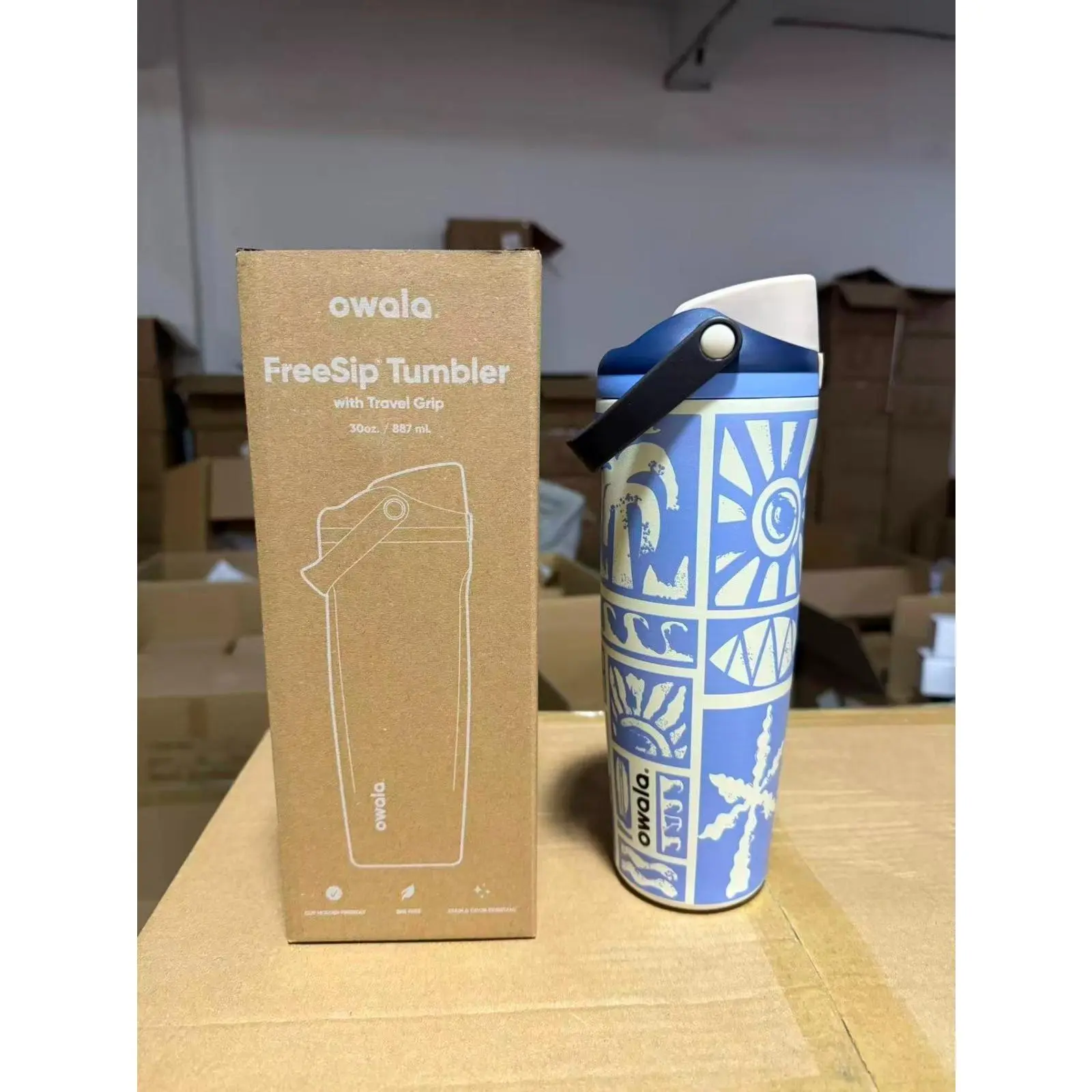 The "Vintage Surf" Owala Limited Edition 30oz Free Sip Sway Birthday Bash