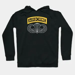 Us Army Airborne Tab & Wings Hoodie - Premium Military Style Apparel For Veterans And Cotton Fit